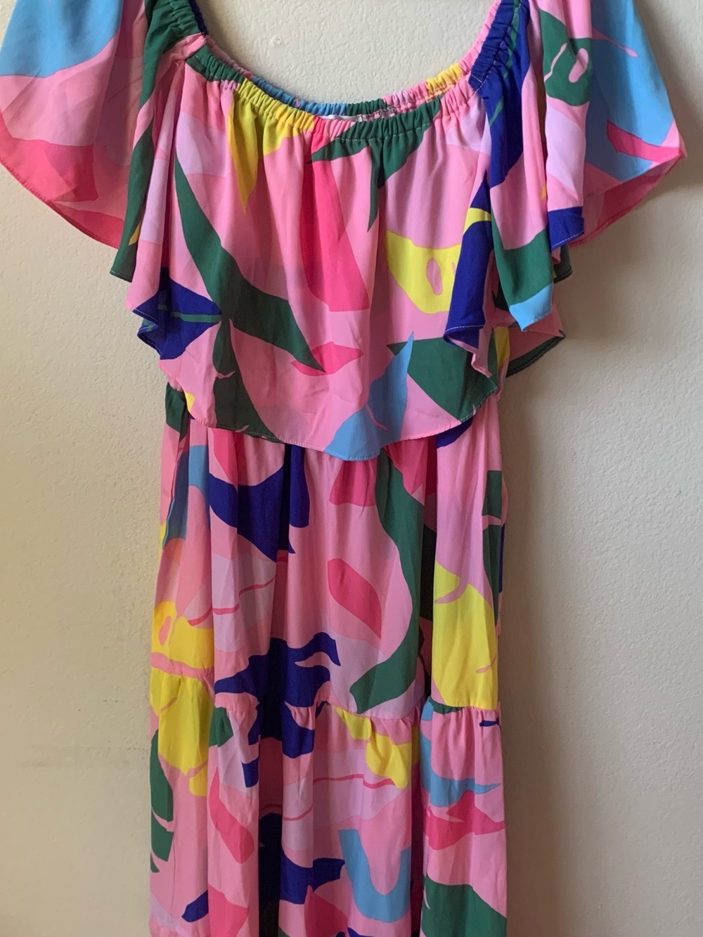 First Love by Lovelyn Off the Shoulder Maxi Dress- Large
